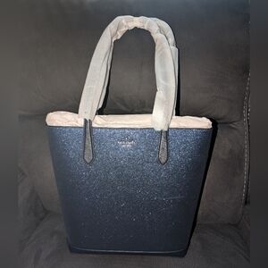 NWT Kate Spade Parisian Navy Glitter Tote